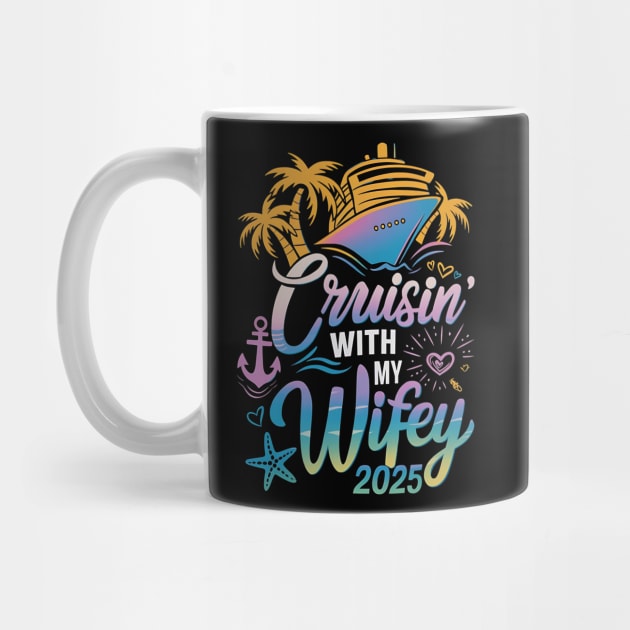 Cruisin With My Husband Wife 2025 Matching Couple Cruising by ArtistTee ⭐⭐⭐⭐⭐